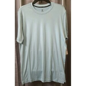 NEW Mens GAIAM Everyday Basic Crew T Shirt Pastel Turquoise Medium Fitness‎ Slim